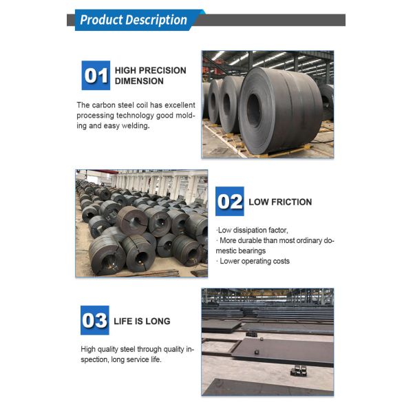 1012 1006 bobine d'acier au carbone laminée à chaud bobine d'acier à faible teneur en carbone douce 1219 mm