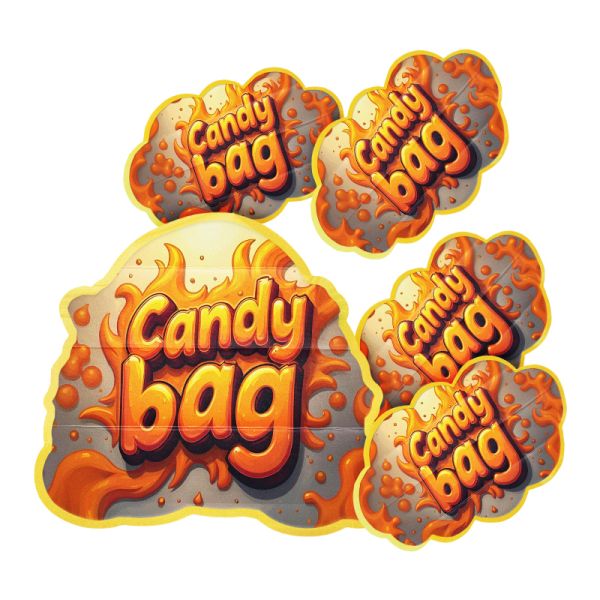 Best Selling Manufacturer Direct Sale Irregular Shape Sealable Plastic Packaging Die Cut Mylar Bags