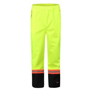 Velcro Closure Hi Vis Fr Rain Gear , EN1149 Hi Vis Waterproof Work Trousers