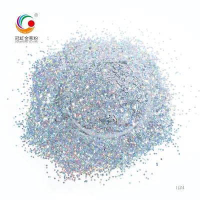 Bulk Silver Holographic Glitter Meteor Color Sparkle For Party Festival craft
