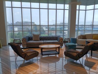 GLM Upholstery Material Hotel Lobby Sofa Sets With Tea Table Mix And Match Style