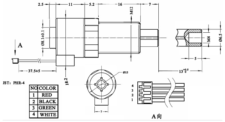 5V DC small 15mm diameter fixed axis linear stepper motor with a stroke of 13mm can be customized