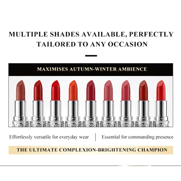 2-in-1 Hydrating Velvet Matte Lipstick All-Day Comfort for Office & Daily Wear
