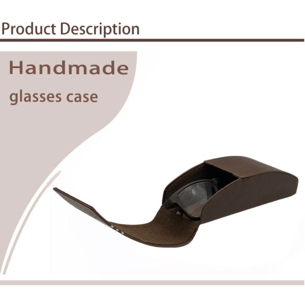 Eco Friendly Iron Leather Handmade Glasses Case 158x54x43mm