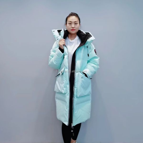 FODARLLOY F23516 Ladies Warm Hooded Cotton-padded Clothes Women Slim Long Winter Jackets Women Coats