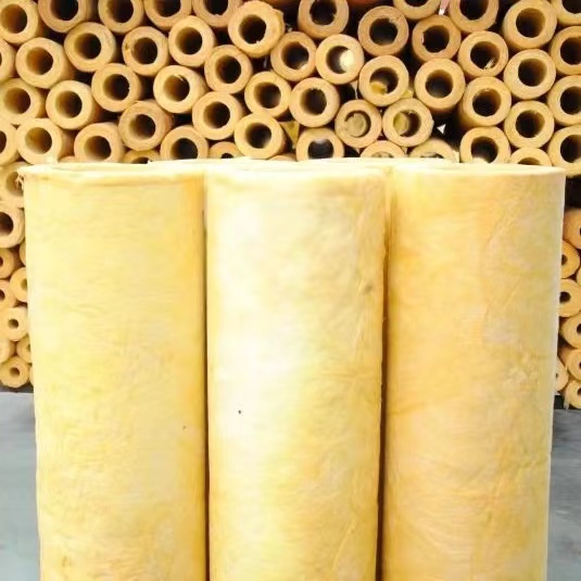 Steam Pipeline Heat Insulation Tube Glass Wool For Cold And Hot Water Equipment