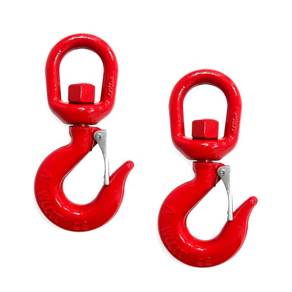 Forged Alloy Steel Crane Clevis Hook Heavy Duty Swivel Hook with Safety Latch