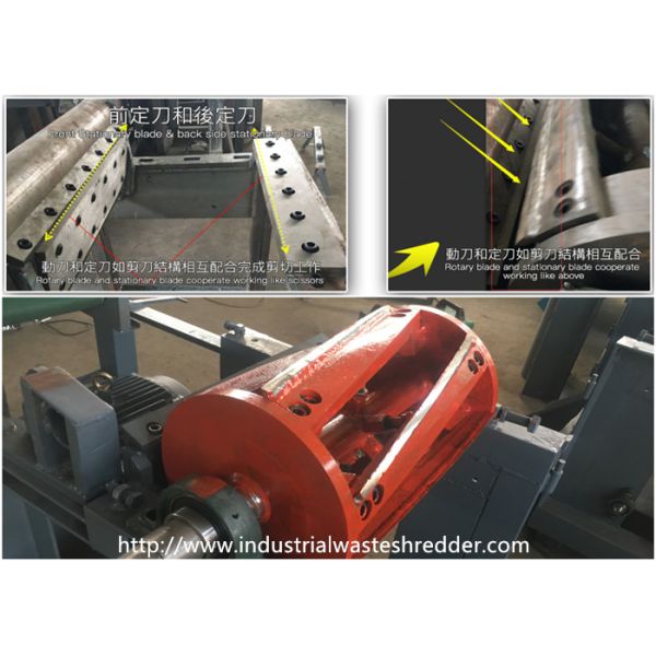 Высокая эффективность резца химического волокна полиэстера ненужного шредера волокна ткани Дакрон