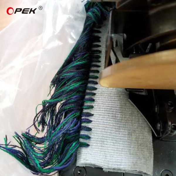 9inch Knitting Width OPEK Scarf Tassel Fringe Making Machine for Scarf Production