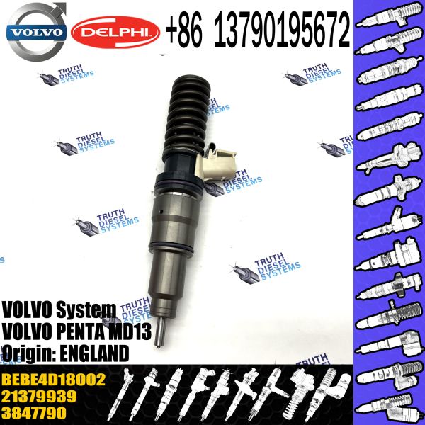 Injetor de combustível diesel de alta qualidade 3801369 3847790 BEBE4D18002 para VOL PENTA MD13