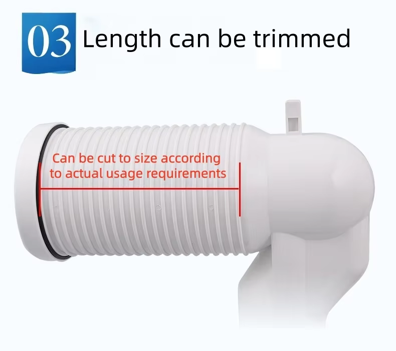 General Enhanced Floor-Standing Drainage Polyvinyl Chloride / Polypropylene Material Toilet Elbow With Question Mark Drain Pipe