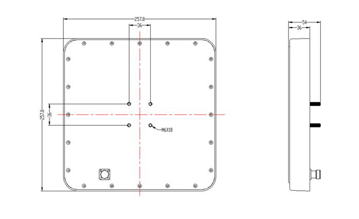 Антенны Uhf Rfid увеличения 9dBic волна положения долгосрочной низкая для складирования/снабжения