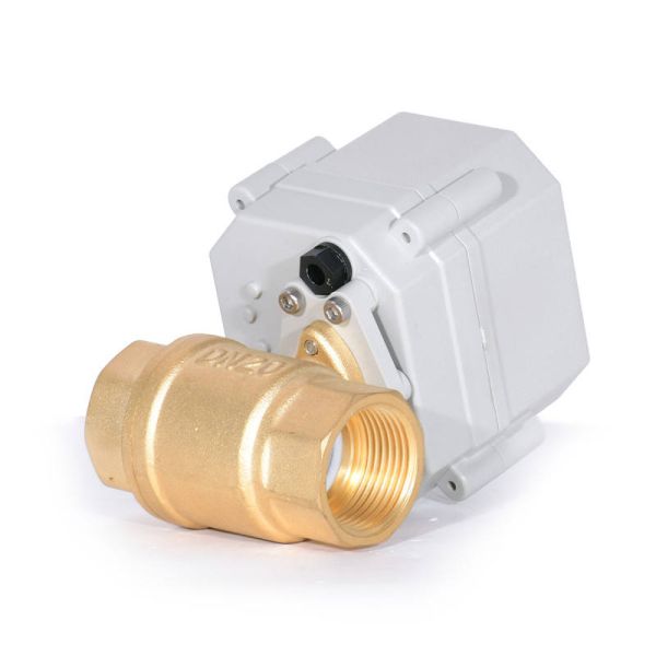 ETRANY DC5V BSP NPT Brass 3/4'' 2 Way Pilot Cellphone WIFI Control Electric Ball Valve Water air Control Regulation