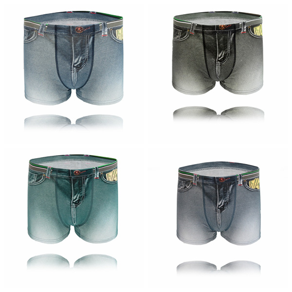 4 Colors Men Boxers printed Underwear Modal Cotton Underpants Pants Suit Boxers brand man
