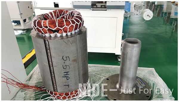 5.5hp Industrial Pump Motor Stator Coil Lacing Machine Horizontal