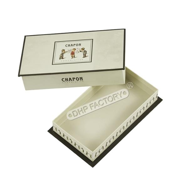 Sturdy Two Piece Rigid Box Chocolate Dessert Sweets Macaron Gift Box Sophisticated