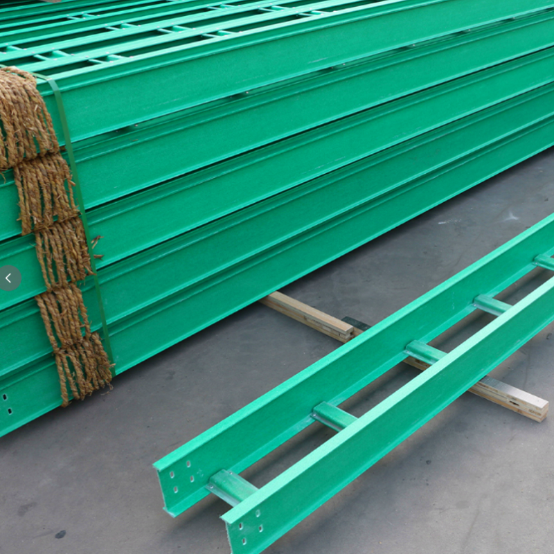 Flame Retardant 400 X 100mm Fibreglass Cable Ladder For Power Station