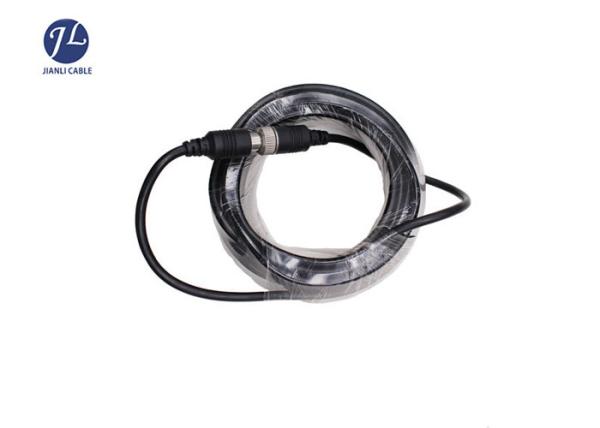 Custom Length 6 Pin GX12 Aviation Cable For Rear View Safety Backup Camera System