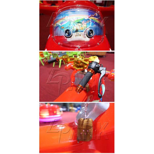 Remote Control Coin Op Kiddie Rides Motorbike / 50W Coin Operated Motorcycle