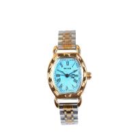 Montres à bande en acier inoxydable à cadran ovale avec aiguille lumineuse et affichage de la date