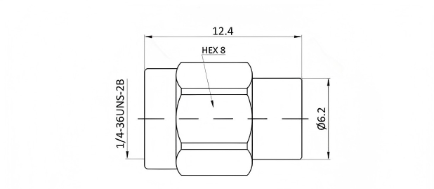 Gold-plated Brass SMA Male RF Load Terminator Connector with 50Ω Impedance for DC-6GHz Applications