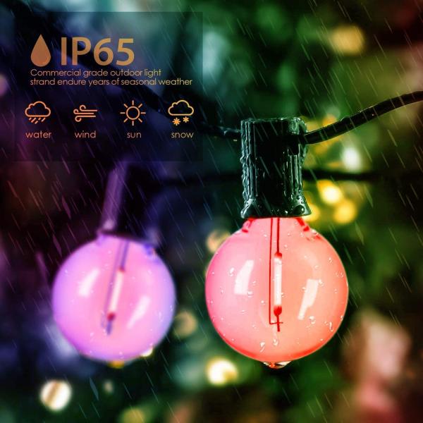 G40 teledirigido el 100ft 50 luces de la secuencia de los zócalos Ip44 Dimmable