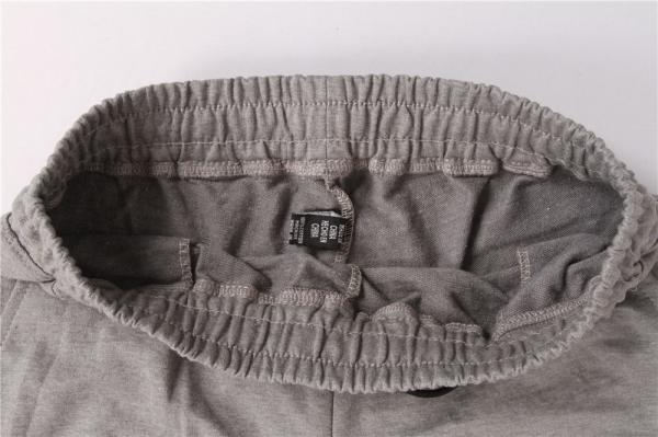 Gray Mens Terry Cloth Shorts Terry Jogger Shorts 100% Cotton