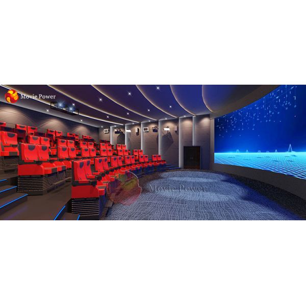 Жестикулируйте экрану изогнутому оборудованиями 4д стульев динамический кинотеатр