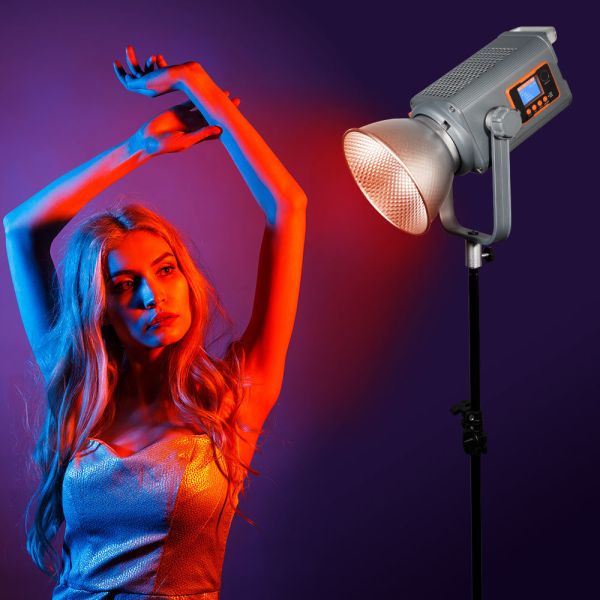 300W RGBW LCD Panel LED Video Light COB LED Full-Color Video Light 300w Rgb Video Light Led Photography Light