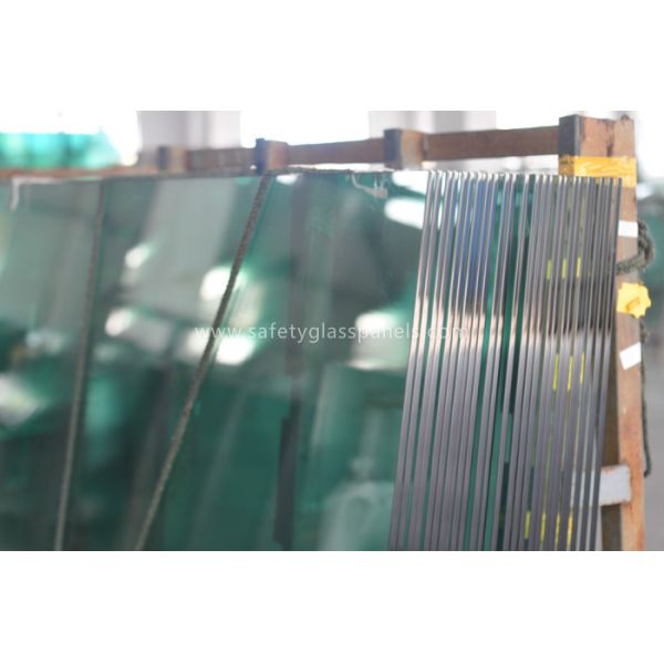 Frameless Bent Architectural Safety Tempered Glass Pattern for Bathroom