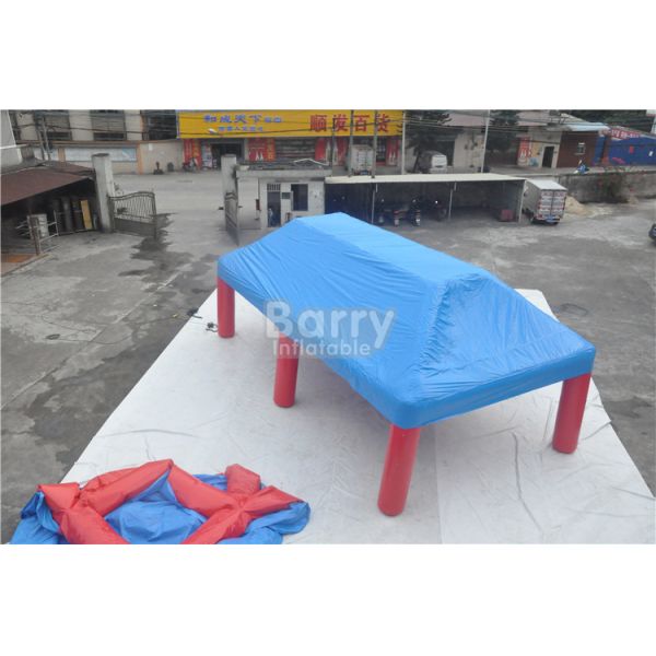 Outdoor Big Event Advertising Inflatable Tent , Red And Blue Portable Air-Saeled Tent
