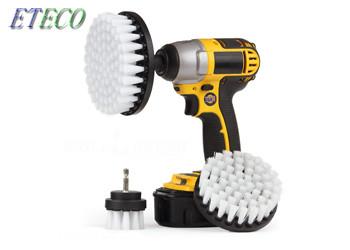 3 Pcs Power Scrubber Drill Brush , Rotary Bathroom Drill Brush Stiffness Bristles