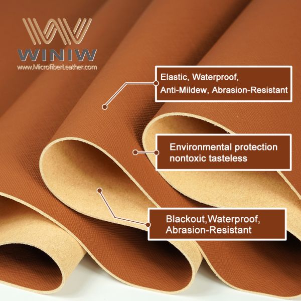 Soft Touch Microfiber Fabric PU Synthetic Leather For Bags