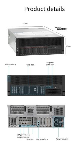 Châssis de serveur de support de ThinkSystem SR868 4u pour le processeur 2*32GB de l'argent 5218 d'Intel Xeon du serveur sr868