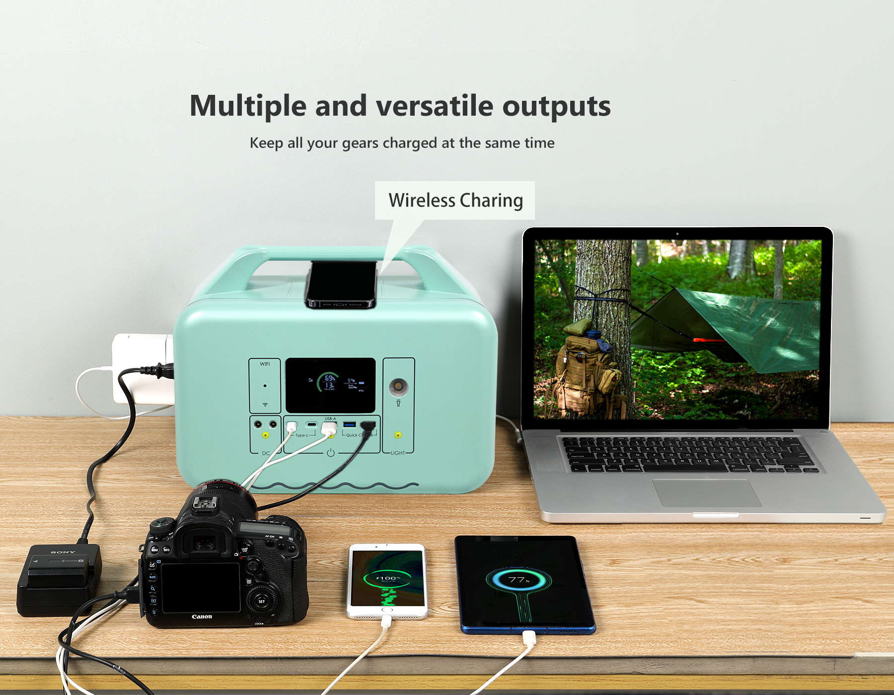 Домашняя станция солнечной энергии волны синуса LiFePO4 600W 110V/220V чистая портативная электрическая