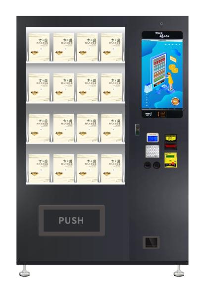 Food / Book / Drink Conveyor Belt Vending Machine Custom Color LED Lighting