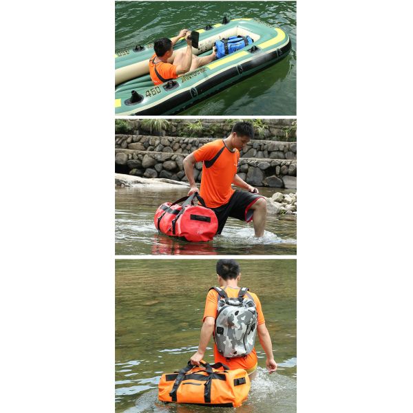 90l PVC Thickened Waterproof Rolling Duffel Weather Resistant