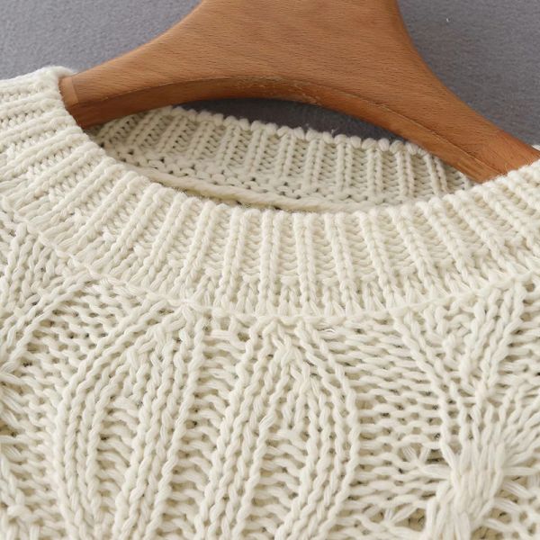 Knitwear рукава твердых Bespoke свитеров OEM длинный вокруг женщин пуловера шеи