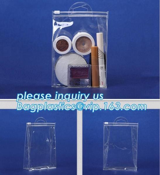 Biodegradable Customised printing Clear PVC Cosmetic Standup k Pouch,Toiletries Cosmetic Pvc Pouch With Marble Dig
