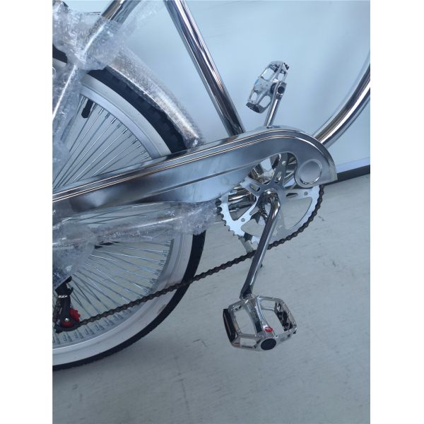 160kg Load Capacity Shimano Grip 26 Lowrider Complete Chrome Bike for Your