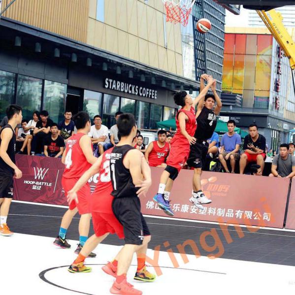 3x3 Basketball Court Flooring Outdoor Soundproof Interlock Plastic Basketball Sport Floor