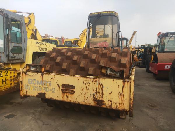                  Used Origin Germany Bomag Road Roller Bw219pd-2 with Sheep Feet on Sale, High Quality Working Condition Bomag Soil Compactor Bw219 Bw217 on Sale.             