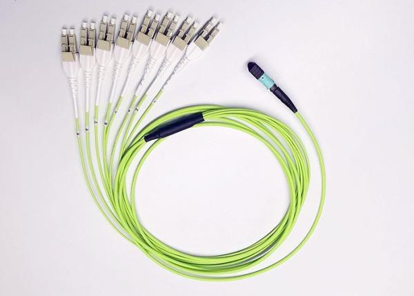 16 Core Low Loss Duplex Patch Cord , 3.0mm Multimode LSZH Om5 Fiber Optic Cable