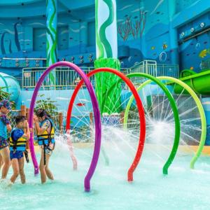 Tong Play Childrens Splash Pad Water Amusement Park Custom Made