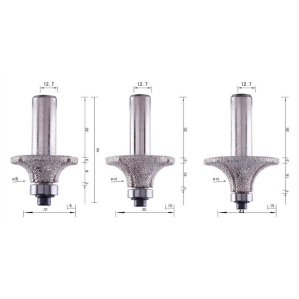 Меля бит пальца диаманта Masonry филируя на кварц 66mm