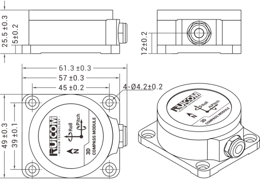 GCM380 / GCM385-N 3D Electronic Compass