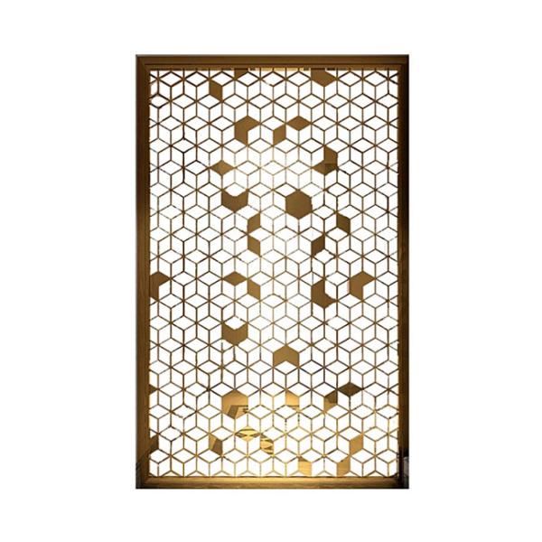 Neoclassical Postmodern Living Room Partition Screen Stainless Steel Decorative
