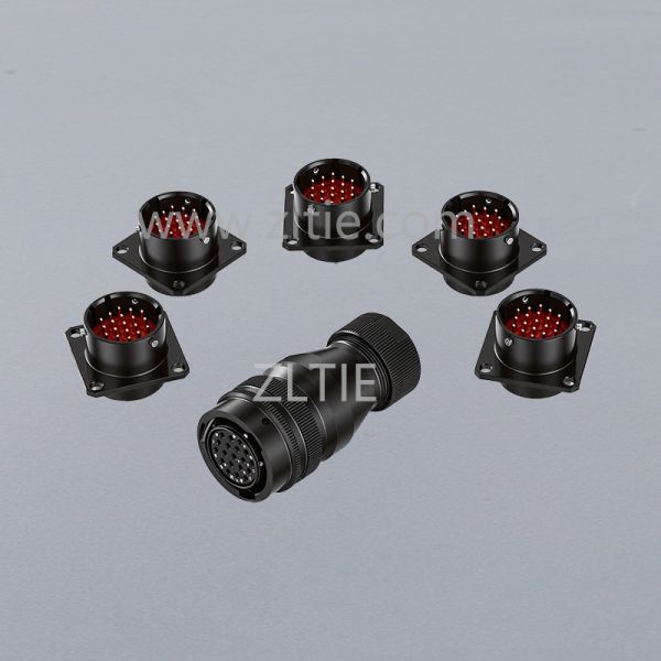 MS3112E14-19P MIL-DTL-26482 Series 1 Connector, Box Mounting Receptacle, 14-19, Pin Contacts