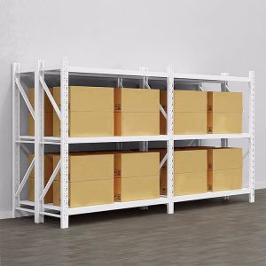 Boltless Or Welding Type Medium Duty Racking Metal Industrial Longspan Shelving