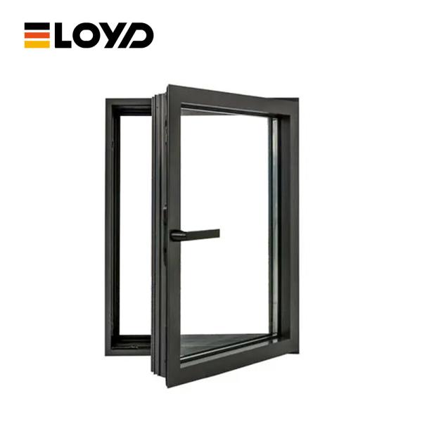 Ventana de aluminio ventilada con opción de protección contra insectos